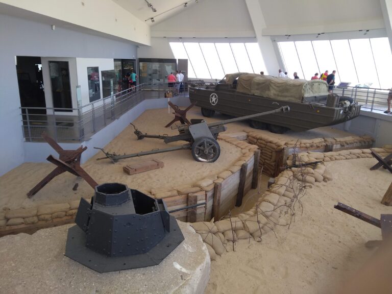 Utah Beach Museum. German Artillery exhibit